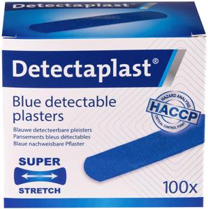 Detectaplast Elastic textielpleister, ft 19 x 72 mm, pak van 100 stuks