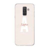 Strawberry Milkshake: Samsung Galaxy A6 Plus (2018) Transparant Hoesje
