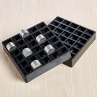 300 pc's overlapping munten spel munt kunststof opslag Box(Gold)