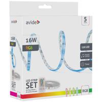 avide ALSB5050RGBMU40-5M LED-strip complete set Met connector (male) 12 V, 230 V 5 m RGB 1 stuk(s)