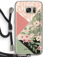 Sweet heaven geometrics: Samsung Galaxy S7 Transparant Hoesje met koord