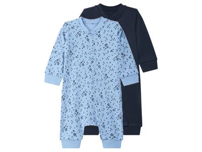 lupilu Set van 2 baby pyjama's (Donkerblauw/blauw, 86/92)