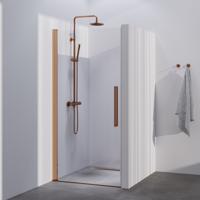BRAUER Season nisdeur model A met draaideur helder glas 80x200 omkeerbaar incl. glascoating Season-Koper