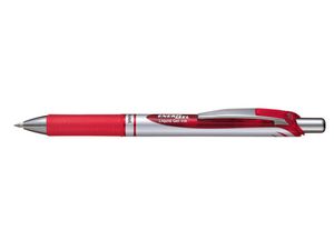 Pentel Energel XM Klick Intrekbare pen met clip Rood 12 stuk(s)