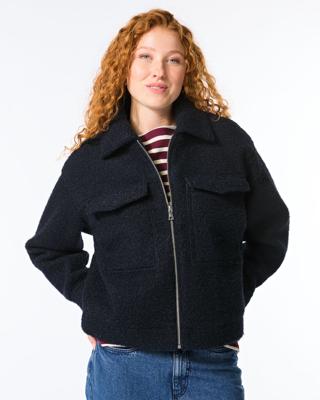 HEMA Damesjas Jazzy donkerblauw (donkerblauw)
