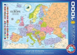 Map of Europe Puzzel 1000 Stukjes