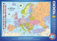 Map of Europe Puzzel 1000 Stukjes - thumbnail