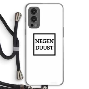 Negenduust vierkant: OnePlus Nord 2 5G Transparant Hoesje met koord