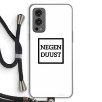 Negenduust vierkant: OnePlus Nord 2 5G Transparant Hoesje met koord