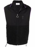 AMI Paris gilet Ami de Coeur à design matelassé - Noir