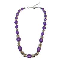 Korte Paarse Kralen Ketting