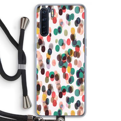 Tropical Dots: Oppo A91 Transparant Hoesje met koord