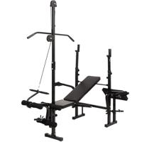 Physionics Multifunctionele fitnessbank met lat pulley