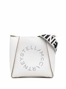 Stella McCartney sac à bandoulière à logo Stella - Blanc