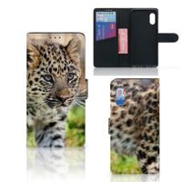 Samsung Xcover Pro | Telefoonhoesje | Met pasjeshouder | Baby Luipaard