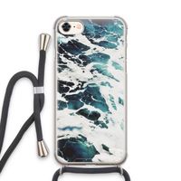 Golven: iPhone 7 Transparant Hoesje met koord