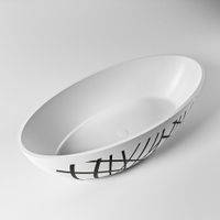 Vrijstaand bad Mondiaz Holm Design | 180x85 cm | Solid surface | Ovaal | Urban