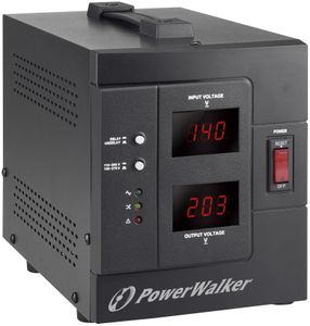 PowerWalker AVR 2000/SIV spanningregelaar 2 AC-uitgang(en) 230 V Zwart