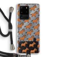Pony: Samsung Galaxy S20 Ultra Transparant Hoesje met koord