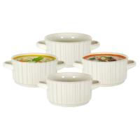 Soepkommen Florence - creme wit - 8x stuks - 14 x 7 cm - keramiek - soepkommetjes Soepkommen Florence - creme wit - 8x stuks - 14 x 7 cm - keramiek - soepkommetjes