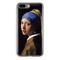 The Pearl Earring: iPhone 8 Plus Transparant Hoesje