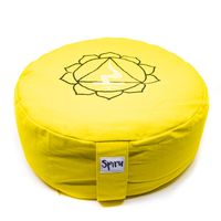 Spiru Meditatiekussen Katoen Geel – 3e Chakra Solar Plexus – 36 x 15 cm