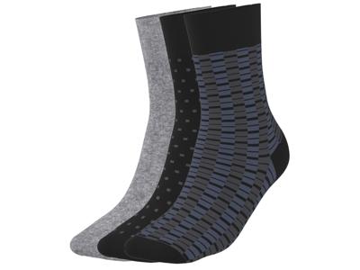 esmara Men 3 Paar sokken (Zwart/grijs, 43-46) esmara Men 3 Paar sokken (Zwart/grijs, 43-46)