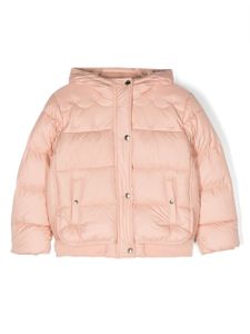 Chloé Kids veste matelassée à capuche - Rose