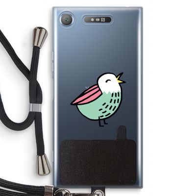 Birdy: Sony Xperia XZ1 Transparant Hoesje met koord