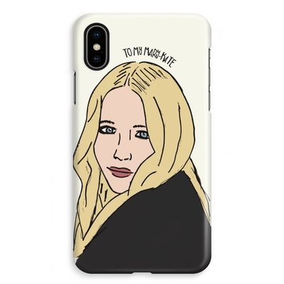 Mary Kate: iPhone XS Max Volledig Geprint Hoesje