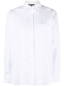 Maje chemise boutonnée en popeline - Blanc