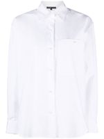 Maje chemise boutonnée en popeline - Blanc