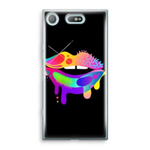 Lip Palette: Sony Xperia XZ1 Compact Transparant Hoesje