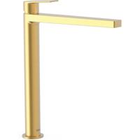 Wastafelkraan Tres Project | Opbouw | Mengkraan | Hoog model | 1-hendel | Rond | 24k Goud mat