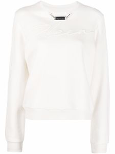 Philipp Plein sweat à broderies - Blanc