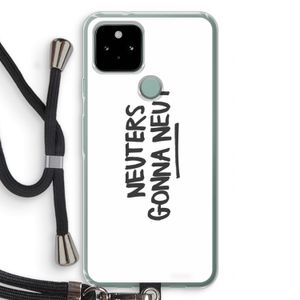 Neuters: Pixel 5 Transparant Hoesje met koord