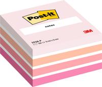 Memoblok post-it 2028 76x76mm kubus pastel roze
