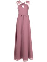 Marchesa Notte Bridesmaids robe longue à volants - Rose - thumbnail