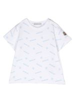 Moncler Enfant t-shirt en coton à logo imprimé - Blanc - thumbnail