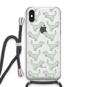Dinos: iPhone X Transparant Hoesje met koord