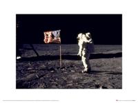 Kunstdruk Time Life Aldrin Moon 30x40cm