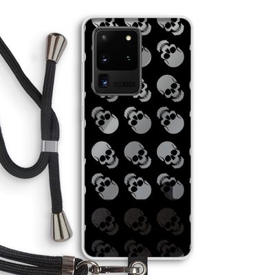 Musketon Skulls: Samsung Galaxy S20 Ultra Transparant Hoesje met koord