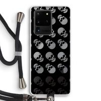 Musketon Skulls: Samsung Galaxy S20 Ultra Transparant Hoesje met koord