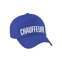 Verkleed pet voor volwassenen - chauffeur - blauw - taxi/vrachtwagen - carnaval