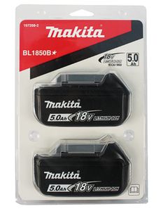 Makita Accessoires Duopack Accu BL1850B 18V 5,0Ah met accu indicator (2 stuks) 197288-2