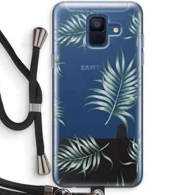 Simple leaves: Samsung Galaxy A6 (2018) Transparant Hoesje met koord