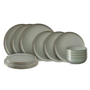 ASA Selection Serviesset Saisons - Eucalyptus - 18-delig | 6 personen - 6 dinerborden, 6 kommen en 6 ontbijtborden