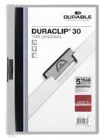 Durable Duraclip 30 stofklepmap PVC Grijs, Transparant