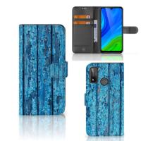 Huawei P Smart 2020 | Book Style Case | Wood Blue