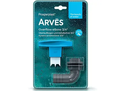 Overloopbocht 3/4' RCANS2 Arves - licht grijs